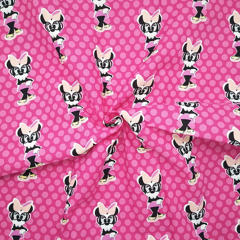 Lovely Cartoon Minnie Cotton Fabric Rose Bottom Cotton Fabric Minnie Mouse Printed Quilting Patchwork Serwing DIY Child Clothing
Lovely Cartoon Minnie Cotton Fabric Rose Bottom Cotton Fabric Minnie Mouse Printed Quilting Patchwork Serwing DIY Child Clothing