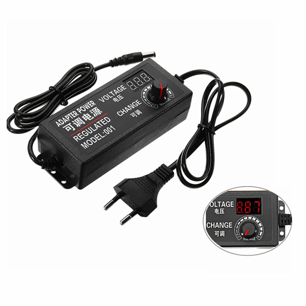 4-24V AC/DC Adjustable Power Adapter 1.5A 36W Switching Power Supply Digital Display Regulatedr Adapter EU/US
4-24V AC/DC Adjustable Power Adapter 1.5A 36W Switching Power Supply Digital Display Regulatedr Adapter EU/US