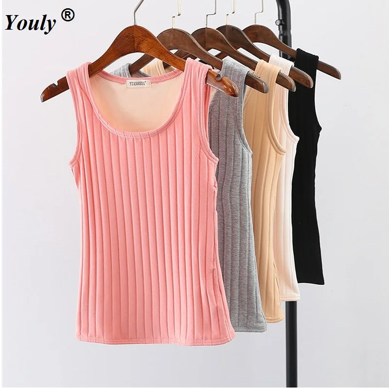Women Cashmere Velvet Vest Tops bottoming T-shirt 2019 Autumn Winter Thick Sleeveless Underwear Tees Slim Stretch Cotton Tops
Women Cashmere Velvet Vest Tops bottoming T-shirt 2019 Autumn Winter Thick Sleeveless Underwear Tees Slim Stretch Cotton Tops