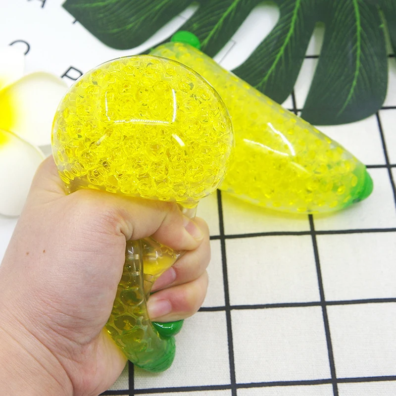 Toy Banana Decompression Artifact Crystal Beads Ball Creative Whole Person Spoof Squeezing Children Vent Toys | Игрушки и хобби