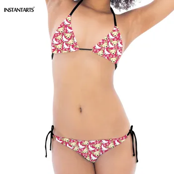 INSTANTARTS Sexy Bikini Mujer Push Up 2019 Hound Print Women Bathing Suit Girls Two Piece Padded Bandage Halter Biquini Feminino
INSTANTARTS Sexy Bikini Mujer Push Up 2019 Hound Print Women Bathing Suit Girls Two Piece Padded Bandage Halter Biquini Feminino