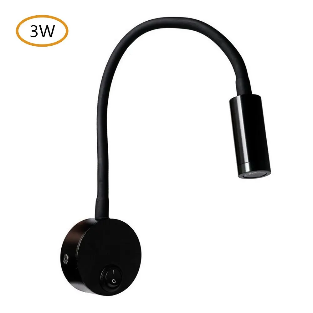 LED Gooseneck Flexible Reading Light,5W Warm White Badside Lamp with On/Off Switch,Modern Aluminum Mount Wall Lamp,Eyecare Arm L
LED Gooseneck Flexible Reading Light,5W Warm White Badside Lamp with On/Off Switch,Modern Aluminum Mount Wall Lamp,Eyecare Arm L