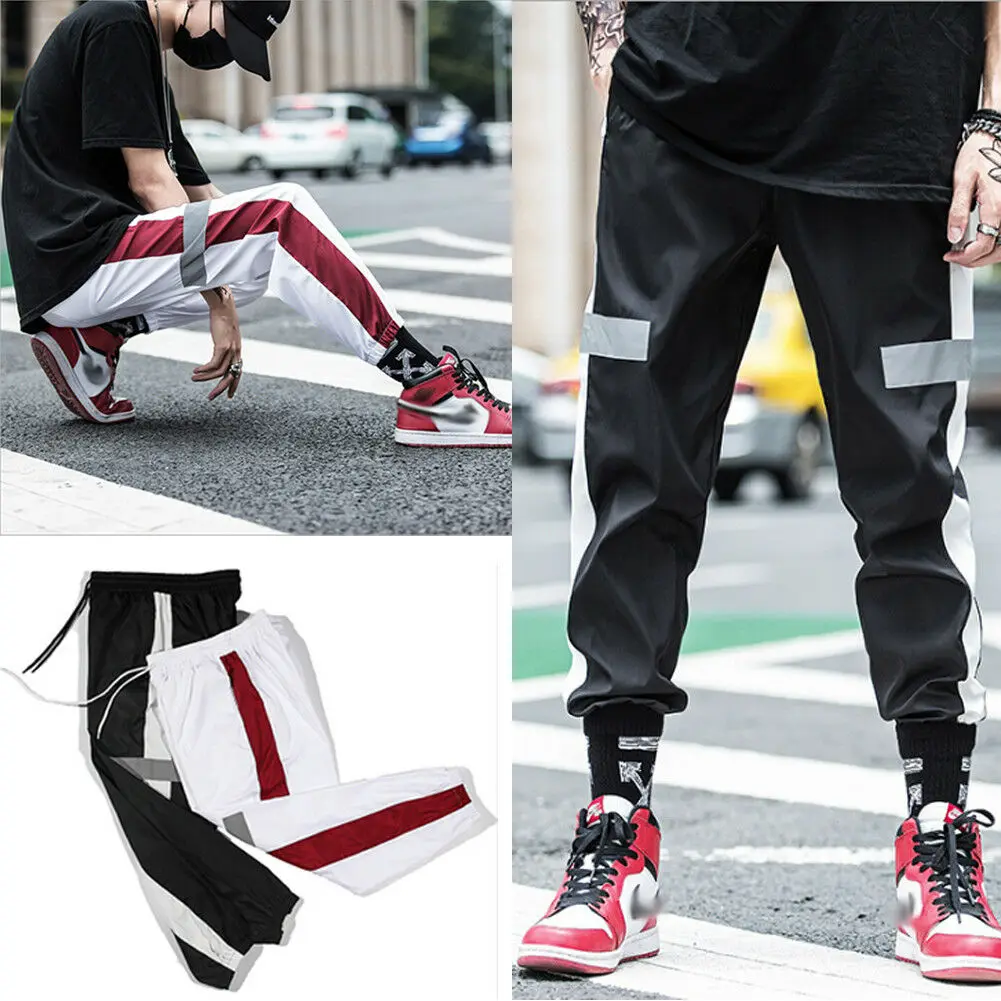 Men's Track Pants Casual Sport Gym Jogger Training Pants Bottoms Slacks Side Strip Hip Hop Reflective
Men's Track Pants Casual Sport Gym Jogger Training Pants Bottoms Slacks Side Strip Hip Hop Reflective