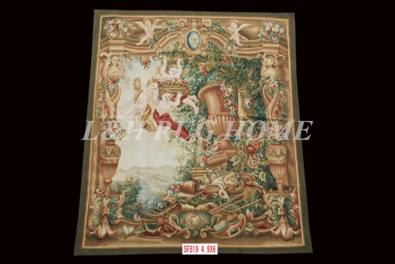 Free Shipping 100% 4.9'x6' Woolen Aubusson Tapestry Home decoration aubusson carpet hand Woven fruits design tapestry
Free Shipping 100% 4.9'x6' Woolen Aubusson Tapestry Home decoration aubusson carpet hand Woven fruits design tapestry