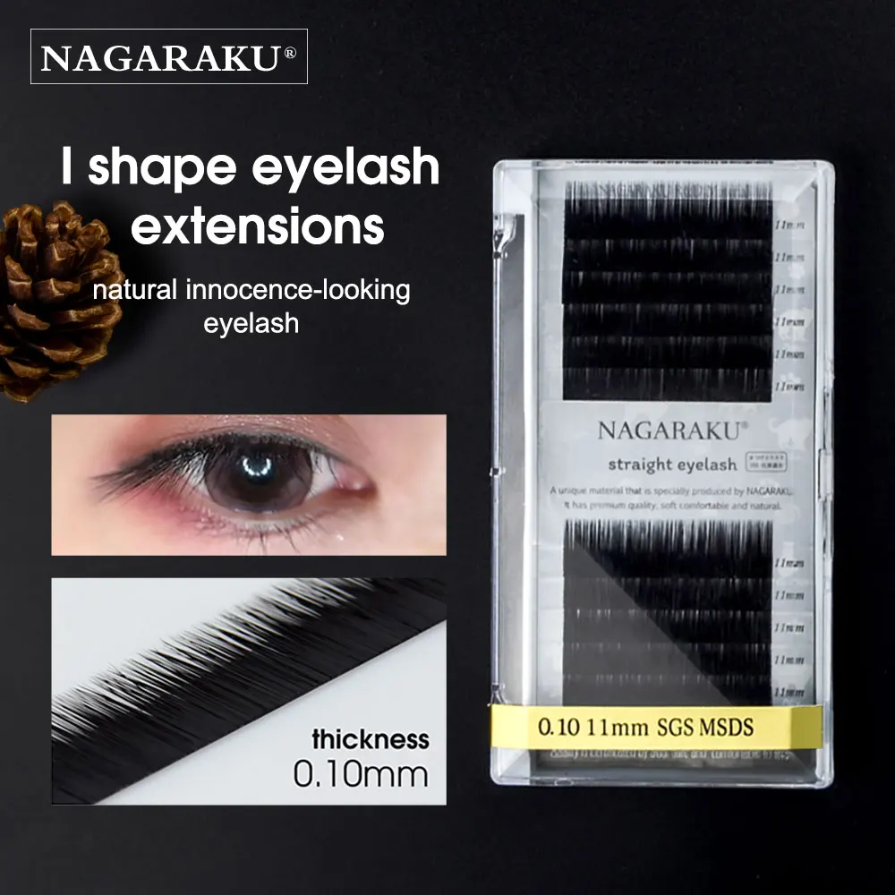 NAGARAKU New I Shape Baby Straight Eyelash Extensions Makeup Tools Individual Premium Faux Mink False Eyelash Male Lashes
NAGARAKU New I Shape Baby Straight Eyelash Extensions Makeup Tools Individual Premium Faux Mink False Eyelash Male Lashes