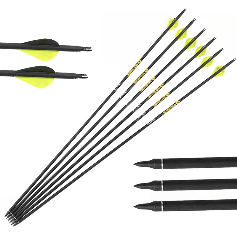 Archery Spine500 Carbon Arrows Shaft ID 6.2mm Vanes Points 100gr Compound Recurve Bow Hunting Shooting
Archery Spine500 Carbon Arrows Shaft ID 6.2mm Vanes Points 100gr Compound Recurve Bow Hunting Shooting