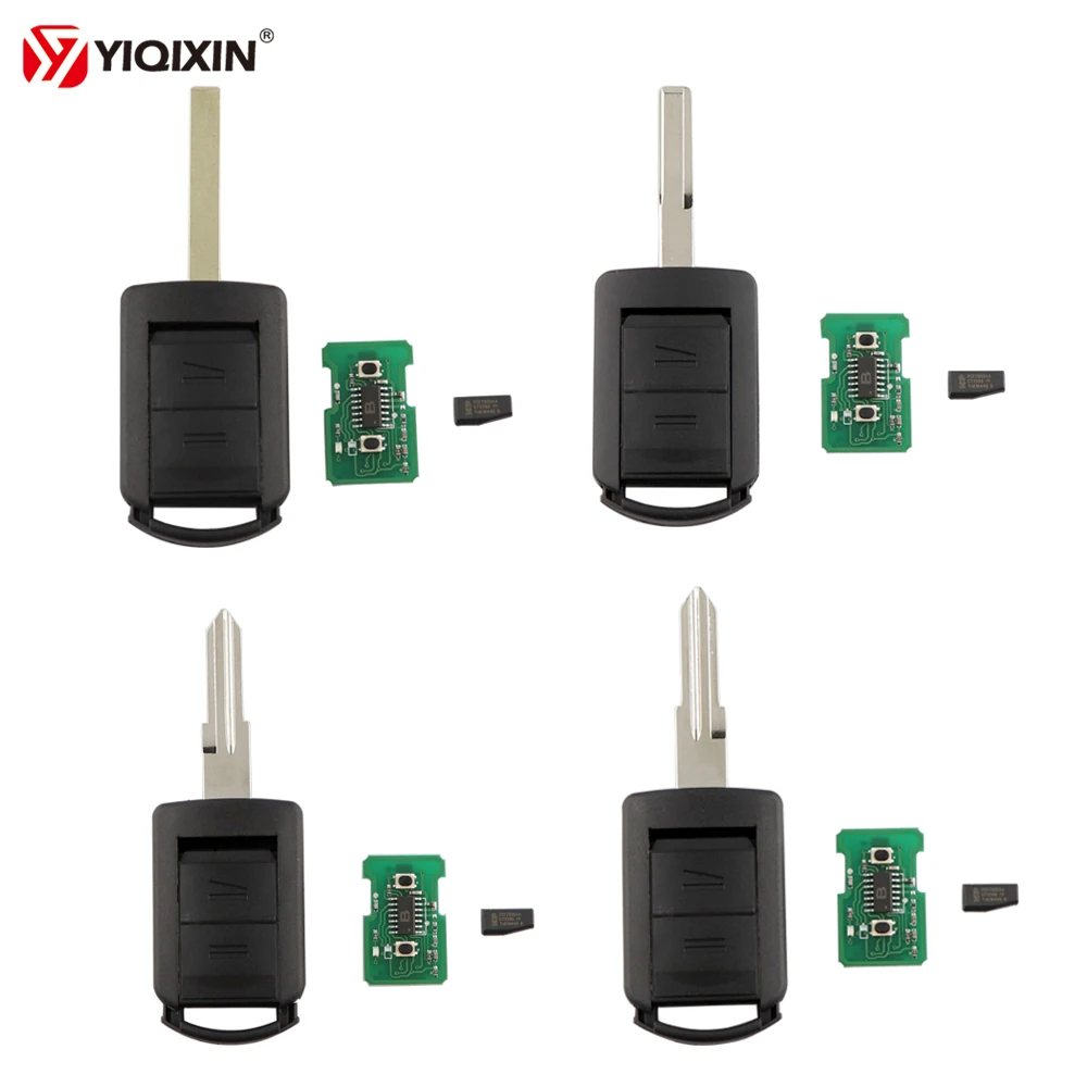 Дистанционный ключ YIQIXIN с 2 кнопками чип ID40 433 МГц для Opel/Vauxhall Corsa Astra Combo Van Meriva Tigra