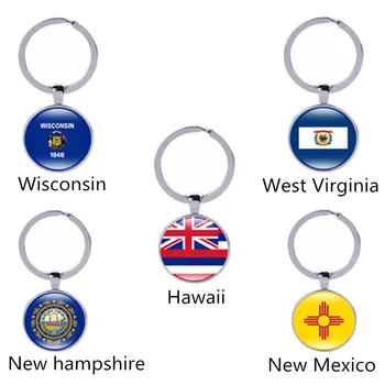 USA map state flag new flag wisconsin, west virginia, hawaii, new hampshire, new mexico flag keychain female accessories
USA map state flag new flag wisconsin, west virginia, hawaii, new hampshire, new mexico flag keychain female accessories
