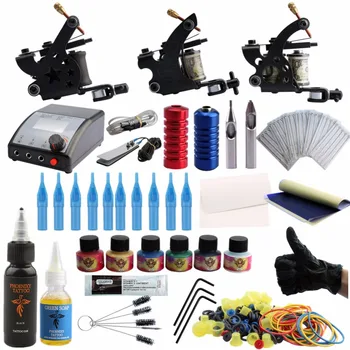 Professional Tattoo Kit 3 Machine Gun Set 30ML And 6 Colors Inks Pigment Power Supply Complete Tattoo Kits
Professional Tattoo Kit 3 Machine Gun Set 30ML And 6 Colors Inks Pigment Power Supply Complete Tattoo Kits