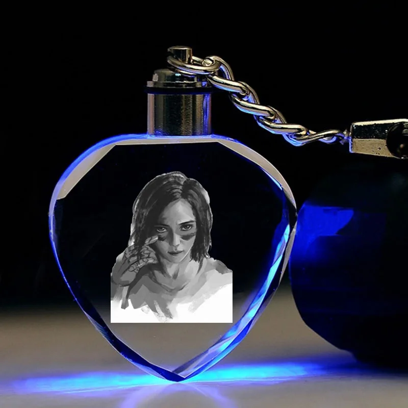 IVYYE Alita Angel Heart shaped Anime LED Key Chains Figure Keyring Crystal Toy Keychain Light Keyholder Unisex Gifts NEW
IVYYE Alita Angel Heart shaped Anime LED Key Chains Figure Keyring Crystal Toy Keychain Light Keyholder Unisex Gifts NEW
