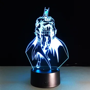 Batman Shape Acrylic Night Light 3D Stereo Vision Lamp 7 Colors Changing USB Bedroom Bedside Night light Creative Gifts
Batman Shape Acrylic Night Light 3D Stereo Vision Lamp 7 Colors Changing USB Bedroom Bedside Night light Creative Gifts
