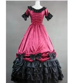 Can be custom 2015 Brand New Vintage Purple Short Sleeve Cotton Victorian Ruffles Dress Evening Party Dress/Ball Gowns
Can be custom 2015 Brand New Vintage Purple Short Sleeve Cotton Victorian Ruffles Dress Evening Party Dress/Ball Gowns
