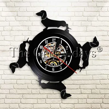 1Piece Dachshund Pet Puppy Vinyl Record Wall Clock Kid Room Wall Watch Decor Vintage 12" Decoration Unique Gift For Pet Lover 
1Piece Dachshund Pet Puppy Vinyl Record Wall Clock Kid Room Wall Watch Decor Vintage 12" Decoration Unique Gift For Pet Lover