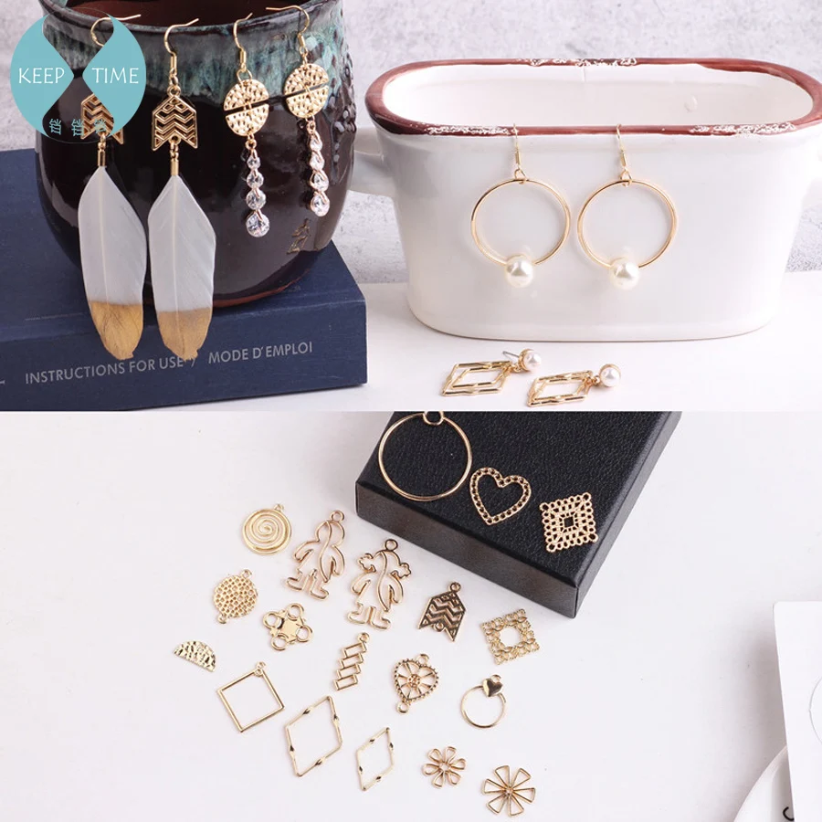 DIY ear accessories alloy simple geometric love earring material hand chain pendant Pendant
DIY ear accessories alloy simple geometric love earring material hand chain pendant Pendant