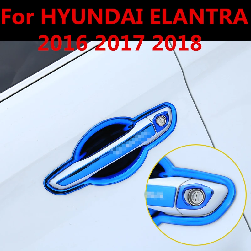 Для hyundai Elantra 2016 2017 2018 автомобильный Стайлинг крышка внутренней дверной ручки
