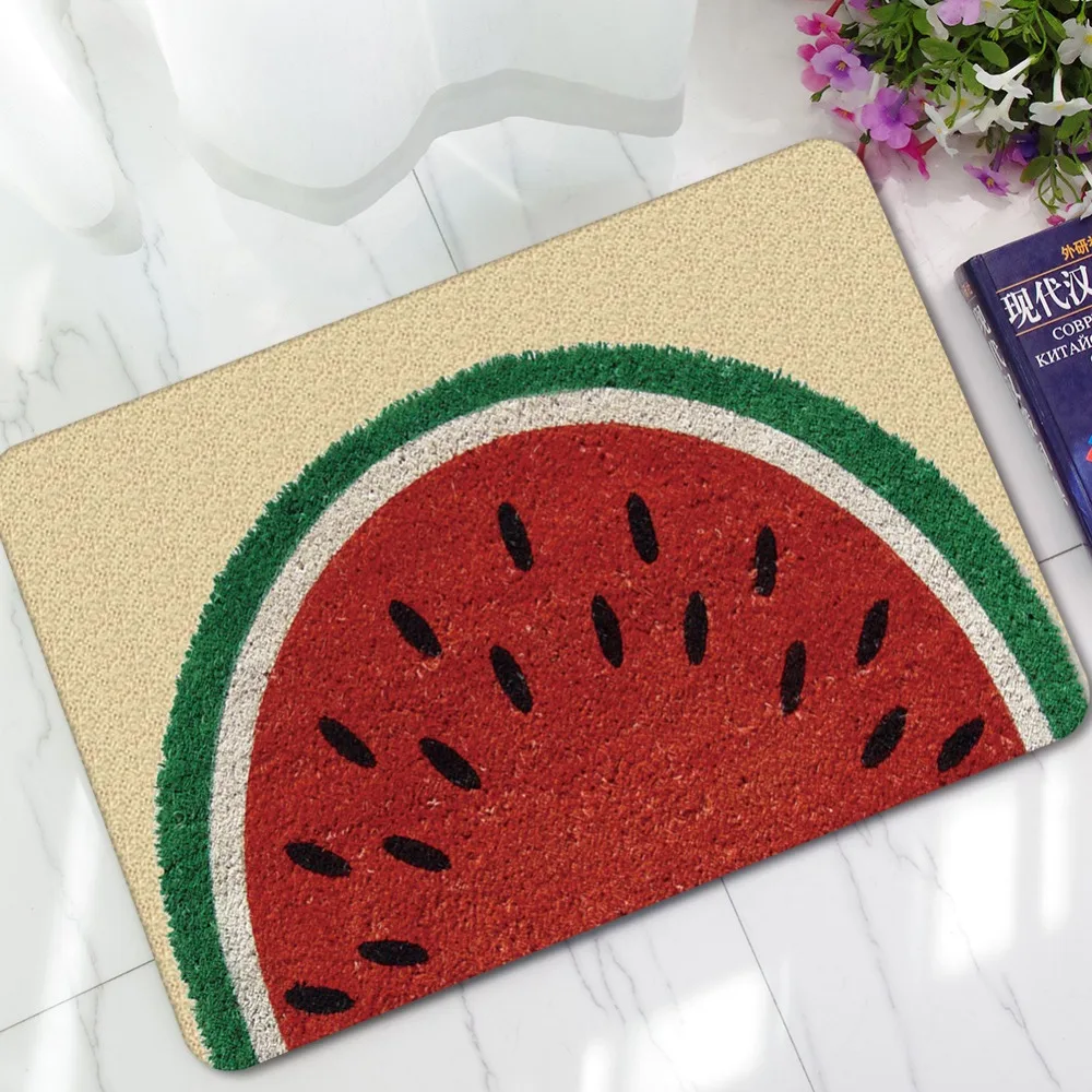 Entrance Carpets Funny Rubber 3D Watermelon Fruit Carpet For Living Room Bathroom Floor Mats Kitchen Rugs Alfombras Tapete
Entrance Carpets Funny Rubber 3D Watermelon Fruit Carpet For Living Room Bathroom Floor Mats Kitchen Rugs Alfombras Tapete