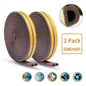 20M Door Weather Stripping Window Rubber Seal Strip for Doors Self-adhisive Anti-Collision Soundproofing Windproof Seal Strip
20M Door Weather Stripping Window Rubber Seal Strip for Doors Self-adhisive Anti-Collision Soundproofing Windproof Seal Strip