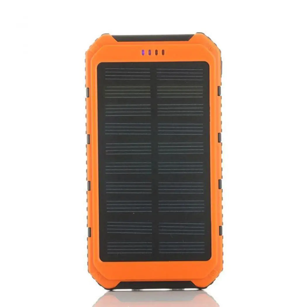 Outdoor Solar Power Bank Portable Dual USB Powerbank 10000mAh High Capacity Generic Solar-powered Mobile Charger With LED Light
Outdoor Solar Power Bank Portable Dual USB Powerbank 10000mAh High Capacity Generic Solar-powered Mobile Charger With LED Light