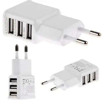 50pcs/lot EU Adapter 2A 5V 3USB 3 usb Ports EU Plug Wall Charger for iPhone 6 6s 5 HTC Samsung galaxy s8 s7 s6 note 3 note 4 5 6
50pcs/lot EU Adapter 2A 5V 3USB 3 usb Ports EU Plug Wall Charger for iPhone 6 6s 5 HTC Samsung galaxy s8 s7 s6 note 3 note 4 5 6