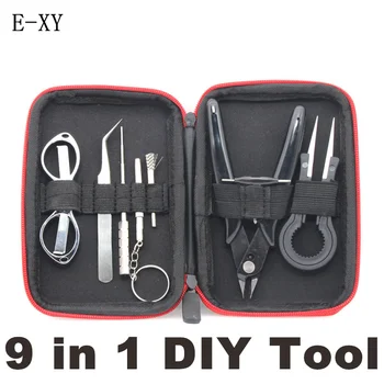 E-XY Mini Vape DIY Tool Bag Tweezers Pliers Wire Heaters Kit Coil Jig Winding For Packing Electronic Cigarette Accessories
E-XY Mini Vape DIY Tool Bag Tweezers Pliers Wire Heaters Kit Coil Jig Winding For Packing Electronic Cigarette Accessories