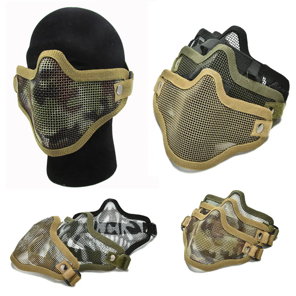 1Pcs Protective Male Men Airsoft War Game Half Face Guard Mesh Mask Protector Protective Accessories New Halloween Supplies
1Pcs Protective Male Men Airsoft War Game Half Face Guard Mesh Mask Protector Protective Accessories New Halloween Supplies