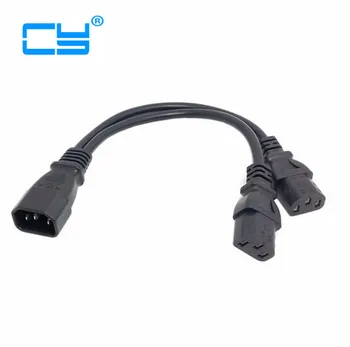 2pcs/lot Single C14 to Dual C13 5-13R Short Power Y Type Splitter Adapter adaptor Cable Cord
2pcs/lot Single C14 to Dual C13 5-13R Short Power Y Type Splitter Adapter adaptor Cable Cord