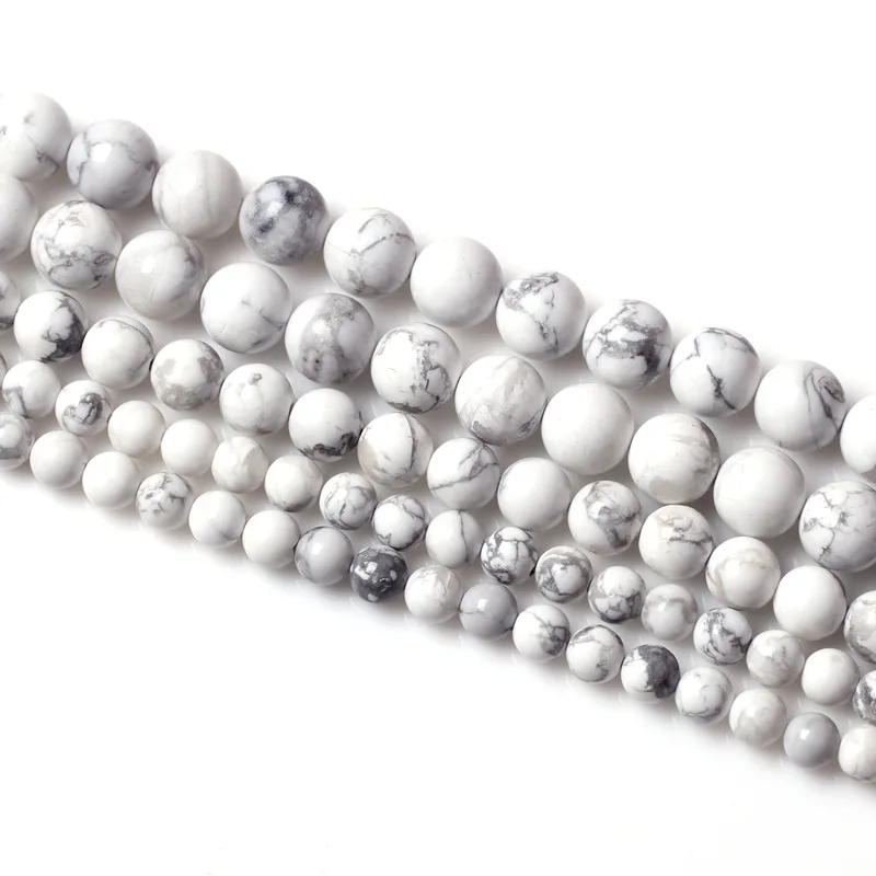 4/6/8/10/12mm Fashion Natural stones White Turquoises Round Loose Beads Suitable for DIY female bracelet necklace Jewelry
4/6/8/10/12mm Fashion Natural stones White Turquoises Round Loose Beads Suitable for DIY female bracelet necklace Jewelry