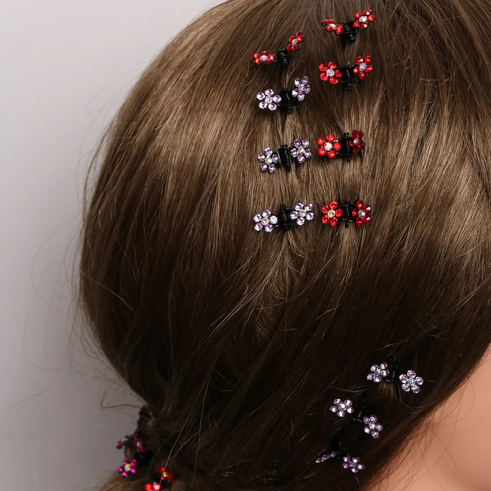 12 Pcs/set Women Crystal Flower Hair Pin Rhinestone Mini Hair Claw Clamp Hair Clip Hair Accessory
12 Pcs/set Women Crystal Flower Hair Pin Rhinestone Mini Hair Claw Clamp Hair Clip Hair Accessory