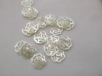 Batch Natural White MOP Shell Rose Pendants White Shell Rose Connector 17-25mm 12pcs
Batch Natural White MOP Shell Rose Pendants White Shell Rose Connector 17-25mm 12pcs