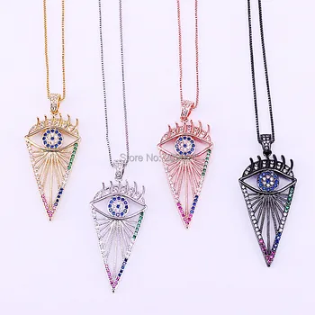 8Pcs Arrowhead shape pendant Zircon CZ micro paved eyes pendants necklace for women fashion jewelry
8Pcs Arrowhead shape pendant Zircon CZ micro paved eyes pendants necklace for women fashion jewelry