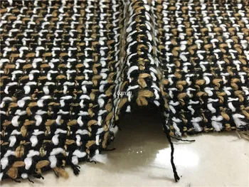 free shipping Tweed fabric black white and dark khaki weaved pattern sold by yard 59"
free shipping Tweed fabric black white and dark khaki weaved pattern sold by yard 59"