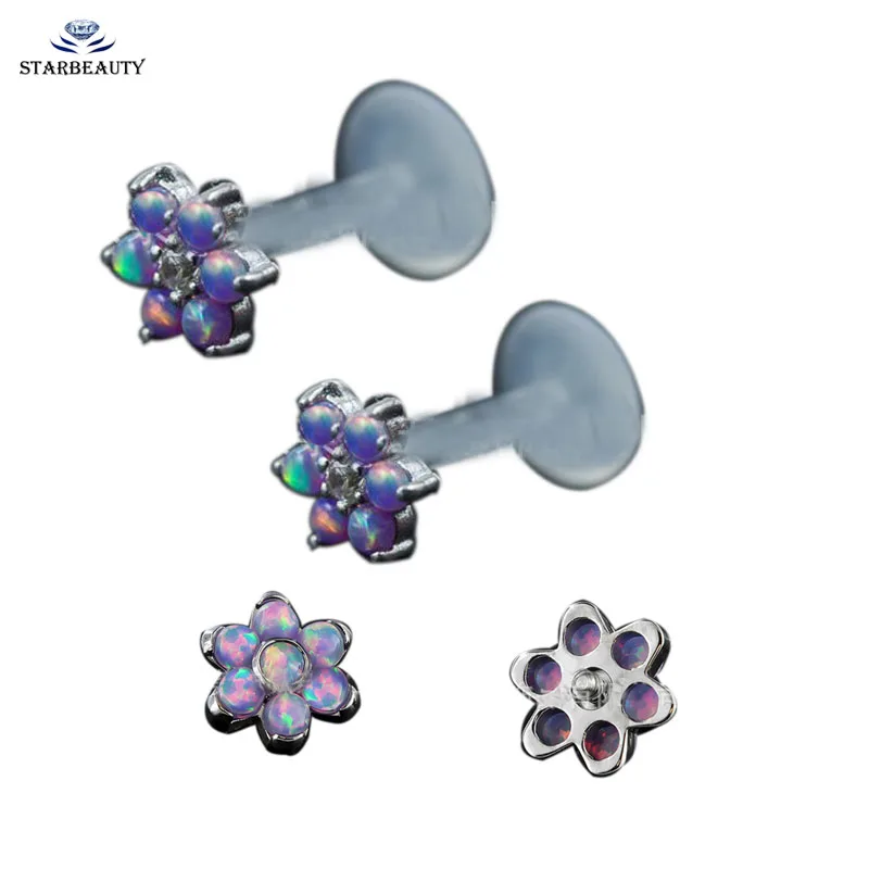New! 1Pc Clear Acrylic Bar Opal Flower Gem Internally Threaded Prong CZ Labret Monroe Lip Ring 16G Tragus Helix Ear Piercing
New! 1Pc Clear Acrylic Bar Opal Flower Gem Internally Threaded Prong CZ Labret Monroe Lip Ring 16G Tragus Helix Ear Piercing