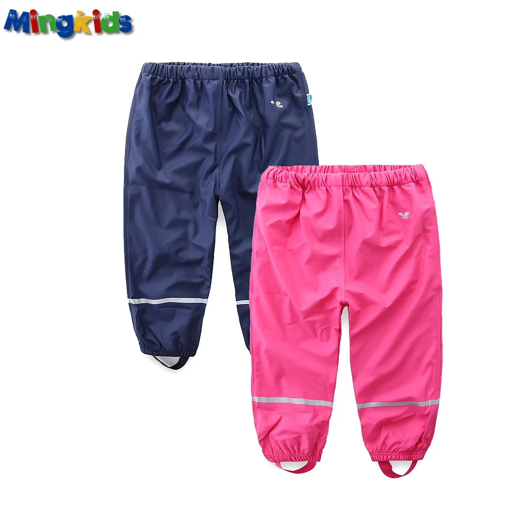 Mingkids Kids Waterproof Rain Pants Autumn Spring Trousers PU Outdoor Loose Fishman Pants Windproof Export Europe
Mingkids Kids Waterproof Rain Pants Autumn Spring Trousers PU Outdoor Loose Fishman Pants Windproof Export Europe