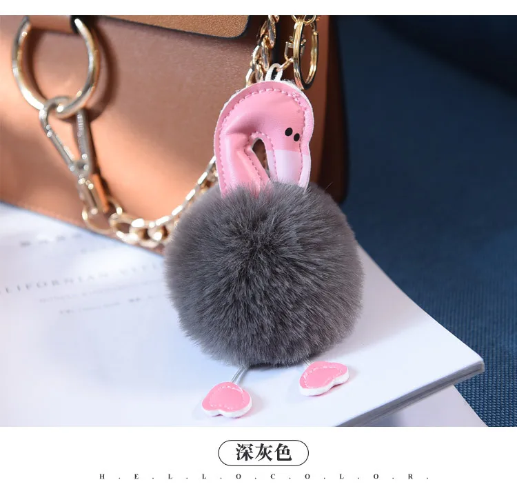 Flamingo Keychain Fur Pom Pom Keychains Rabbit fur ball key chain porte clef Fluffy pompom Bird chaveiro sleutelhanger keyring
Flamingo Keychain Fur Pom Pom Keychains Rabbit fur ball key chain porte clef Fluffy pompom Bird chaveiro sleutelhanger keyring