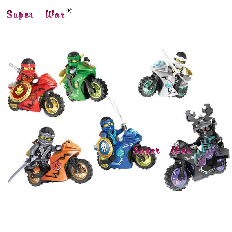 1Set Series 1 Motorcycle JAY ZANE KAI LLOYD NYA GOLD BROWN PYRO SNAKE building blocks toys for children
1Set Series 1 Motorcycle JAY ZANE KAI LLOYD NYA GOLD BROWN PYRO SNAKE building blocks toys for children