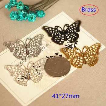 30 Pcs Delicate Filigree Brass Butterfly Charms 41*27mm Brass Stamping Butterfly Pendant For Jewelry Making - Free Shipping
30 Pcs Delicate Filigree Brass Butterfly Charms 41*27mm Brass Stamping Butterfly Pendant For Jewelry Making - Free Shipping