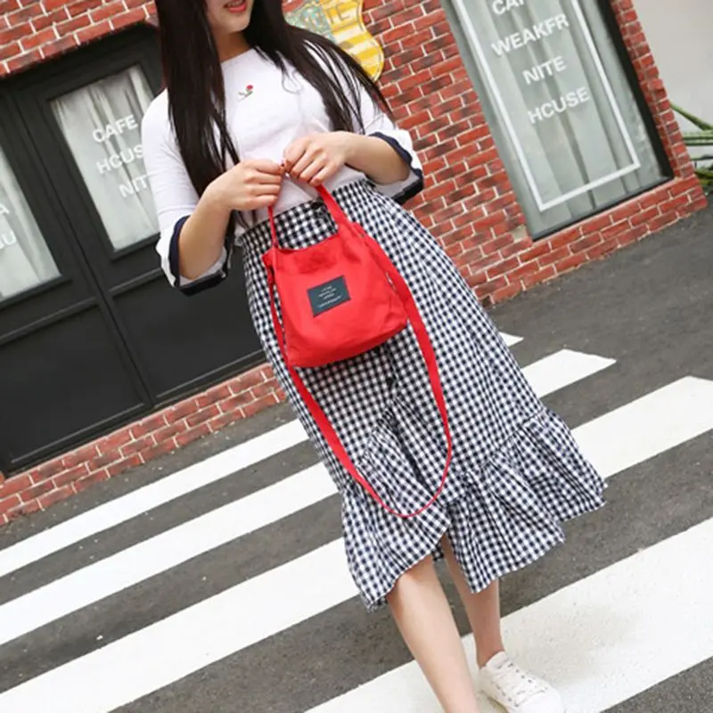 Fashion Women's Canvas Handbag Shoulder Bag Tote Purse Cute Travel Bucket bag red
Fashion Women's Canvas Handbag Shoulder Bag Tote Purse Cute Travel Bucket bag red