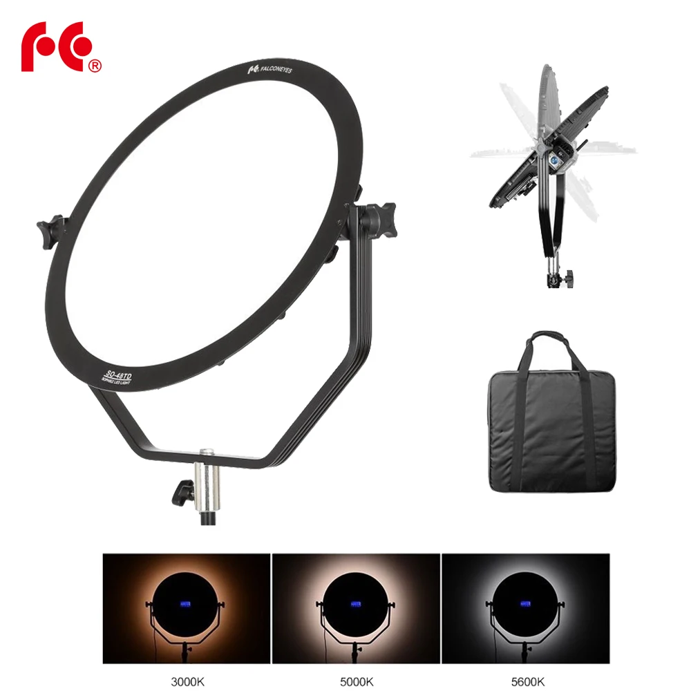 Falcon Eyes SO-48TD 48W LED Panel Dimmable High CRI95 3000-5600K Lighting Video Film Studio Photography Continuous Light
Falcon Eyes SO-48TD 48W LED Panel Dimmable High CRI95 3000-5600K Lighting Video Film Studio Photography Continuous Light