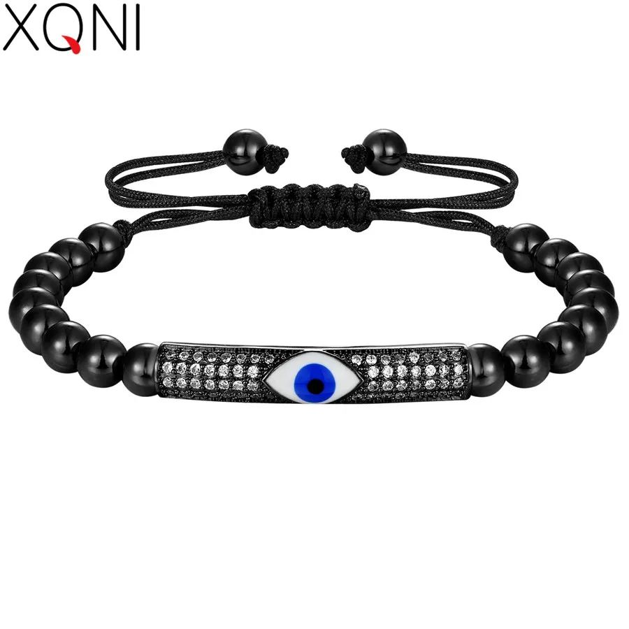 XQNI Big Eye Cylinder Pattern Micro Pave Cubic Zircon Stretch Bracelet with Black Rope Jewelry for Women High Quality Discount
XQNI Big Eye Cylinder Pattern Micro Pave Cubic Zircon Stretch Bracelet with Black Rope Jewelry for Women High Quality Discount