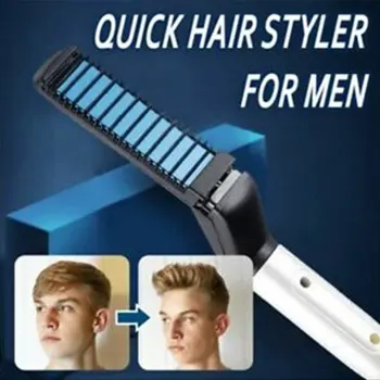 Multi-function Men's Heat Hair Styling Ceramic Curler Straightener Comb EU/UK/US/AU
Multi-function Men's Heat Hair Styling Ceramic Curler Straightener Comb EU/UK/US/AU