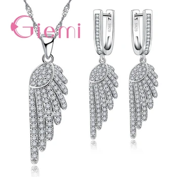 Beautiful Elegant Feather Shape Wings Pattern Necklace Earrings Wedding Ceremony Party Jewelry Set
Beautiful Elegant Feather Shape Wings Pattern Necklace Earrings Wedding Ceremony Party Jewelry Set