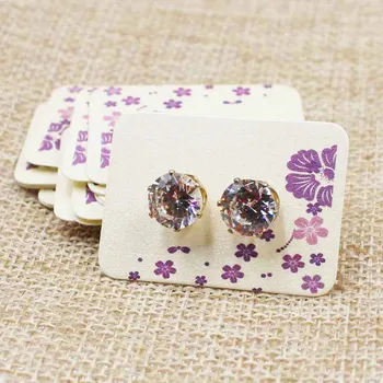 100PCS 3.5*2.5cm pearl white Paper cute Stud earring Hang Tag card custom beautiful flower print Jewelry Display packing Card
100PCS 3.5*2.5cm pearl white Paper cute Stud earring Hang Tag card custom beautiful flower print Jewelry Display packing Card