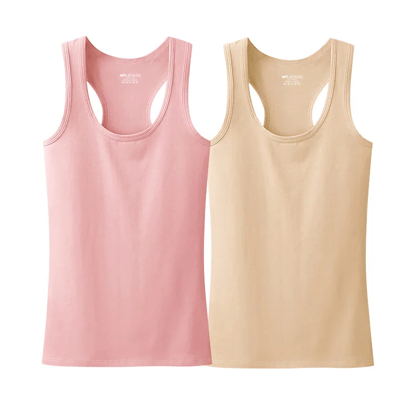Pure Cotton Camisole Tanks Female Summer Undershirt Women Work Word Bottoming Beauty Back Tight Body Vest Fitness Tops 2019 
Pure Cotton Camisole Tanks Female Summer Undershirt Women Work Word Bottoming Beauty Back Tight Body Vest Fitness Tops 2019