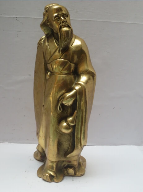 High 9 inch Metal crafts Art & Collectible Chinese Brass Carved Famous Medicine LiShiZhen doctor Statue/Sculpture old
High 9 inch Metal crafts Art & Collectible Chinese Brass Carved Famous Medicine LiShiZhen doctor Statue/Sculpture old