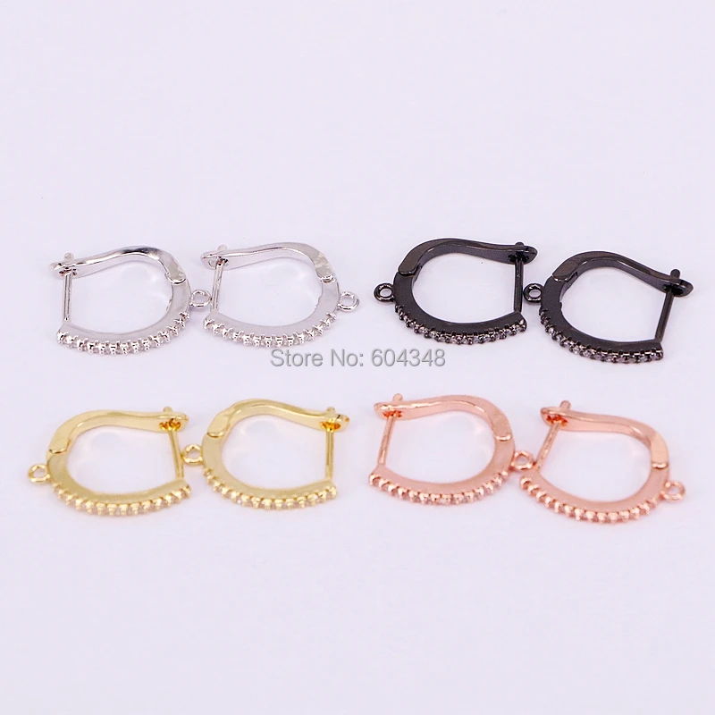 10Pairs ZYZ184-9156 Metal Hoop Earrings Tiny CZ Crystal Paved for Women DIY Making Jewelry Earrings Jewelry Findings
10Pairs ZYZ184-9156 Metal Hoop Earrings Tiny CZ Crystal Paved for Women DIY Making Jewelry Earrings Jewelry Findings