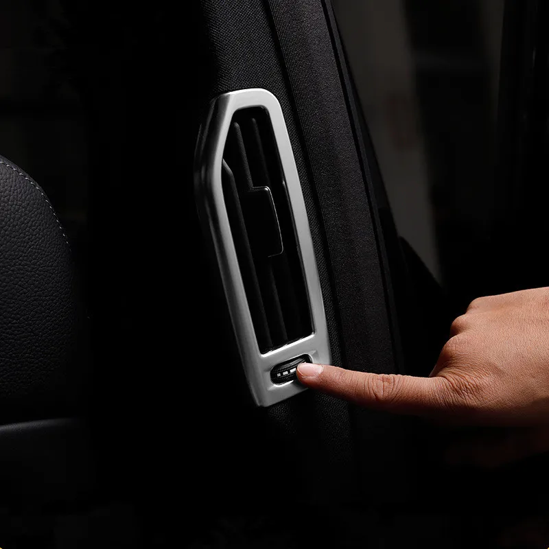 Rear B Column Air Outlet Frame Decoration Cover Trim For Mercedes Benz ML GL GLE GLS 2012-2018 Stainless Steel
Rear B Column Air Outlet Frame Decoration Cover Trim For Mercedes Benz ML GL GLE GLS 2012-2018 Stainless Steel