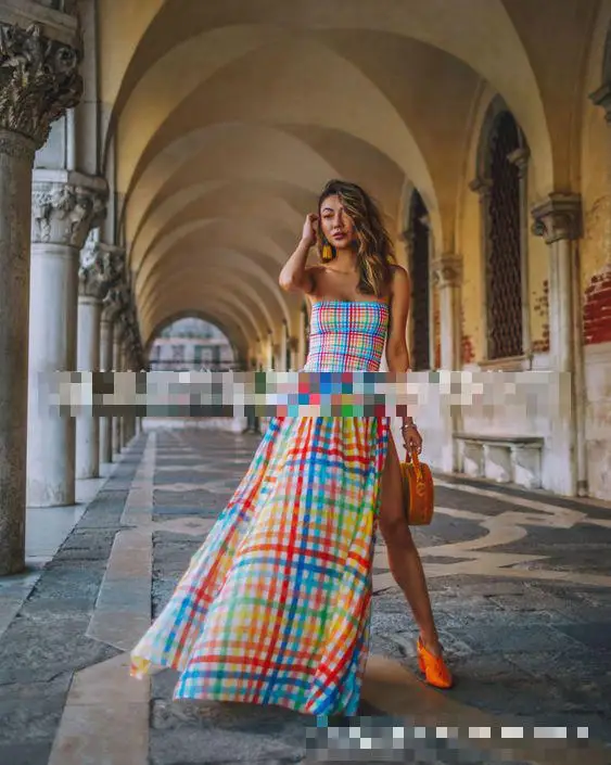 Z-ZOUX Women Dress Chiffon Plaid Print Dresses Patchwork Strapless Split Long Dress High Waist Sexy Summer Dresses 2019 New
Z-ZOUX Women Dress Chiffon Plaid Print Dresses Patchwork Strapless Split Long Dress High Waist Sexy Summer Dresses 2019 New