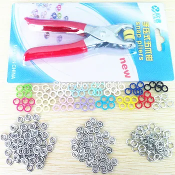 160 sets of environmentally friendly paint quality 9.5mm hollow snaps 16 color metal brass children's button+a set of the pliers
160 sets of environmentally friendly paint quality 9.5mm hollow snaps 16 color metal brass children's button+a set of the pliers
