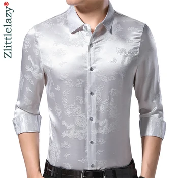 2019 brand casual spring luxury silvery long sleeve slim fit men shirt streetwear social dress shirts mens fashions jersey 50502
2019 brand casual spring luxury silvery long sleeve slim fit men shirt streetwear social dress shirts mens fashions jersey 50502