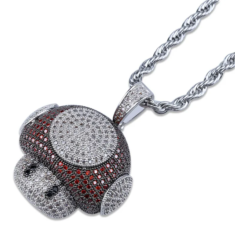 Lucky Sonny 3D Robort Pendant Necklace Hip Hop Bling Full CZ Iced Pendants Cute Mushroom Charm Pendant Bijoux Joyas Dropshipping
Lucky Sonny 3D Robort Pendant Necklace Hip Hop Bling Full CZ Iced Pendants Cute Mushroom Charm Pendant Bijoux Joyas Dropshipping
